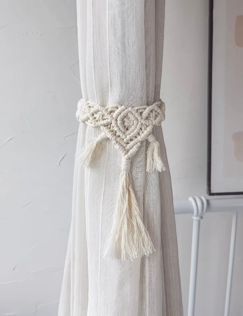 Macrame Curtain Tieback